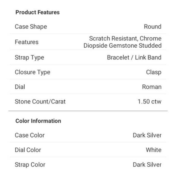 GENOA Chrome Diopside Miyota Japanese Movement Watch - Picture 6 of 7